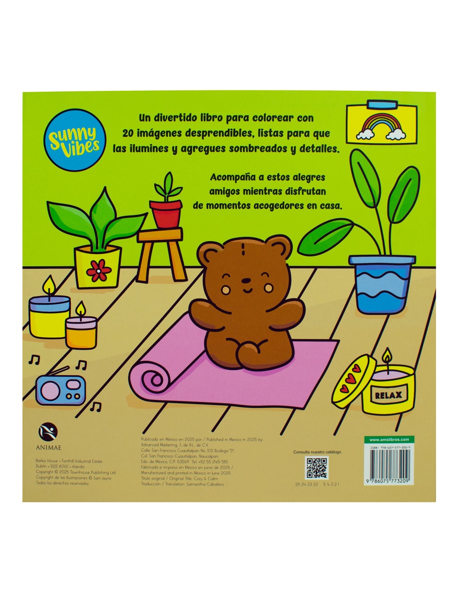 Libro para Colorear Cozy & Calm de Animae Libro para Colorear Cozy & Calm de Animae