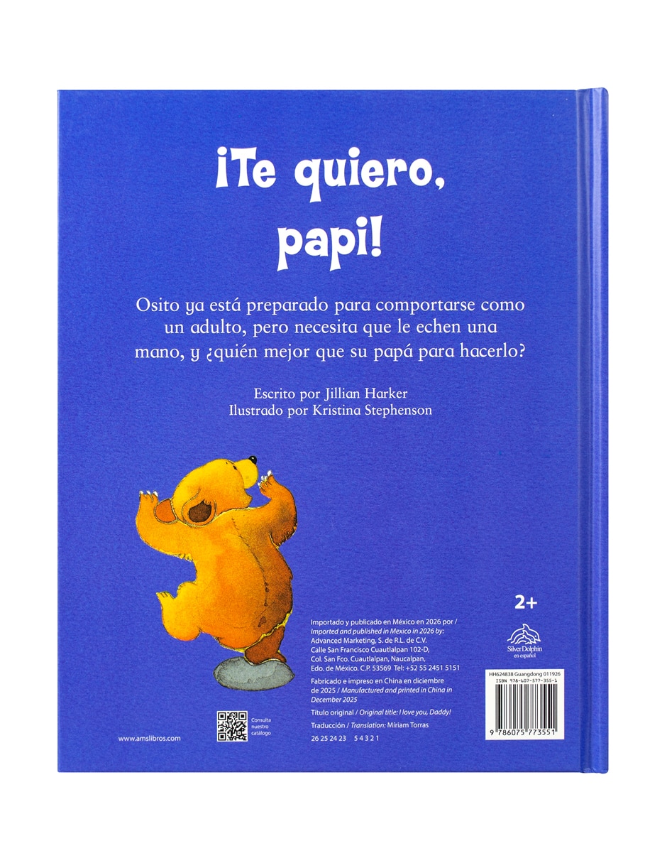 Libro Te Quiero Papi de Silver Dolphin