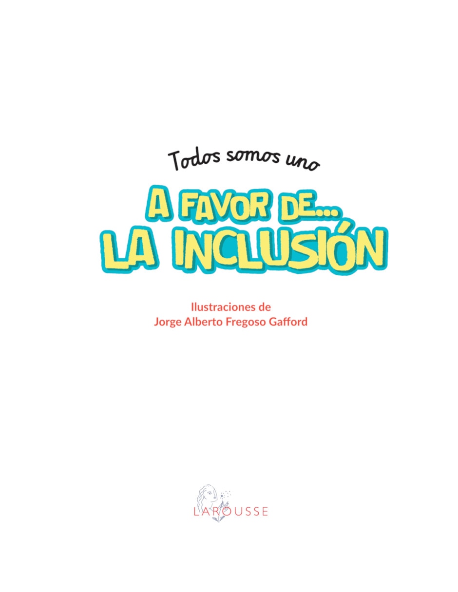 Libro Todos somos uno: A favor de... La inclusión de Natalia Herrero Martínez Libro Todos somos uno: A favor de... La inclusión de Natalia Herrero Martínez