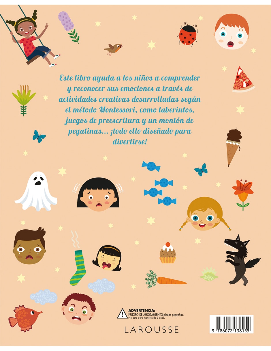 Libro Mi Primer Montessori de Las Emociones Con Fabulosas Pegatinas de Chiara Piroddi