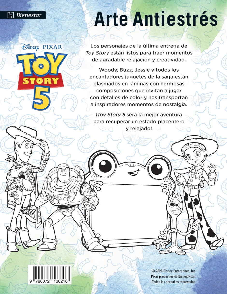 Libro Arte Antiestrés: Toy Story 5 de Ediciones Larousse