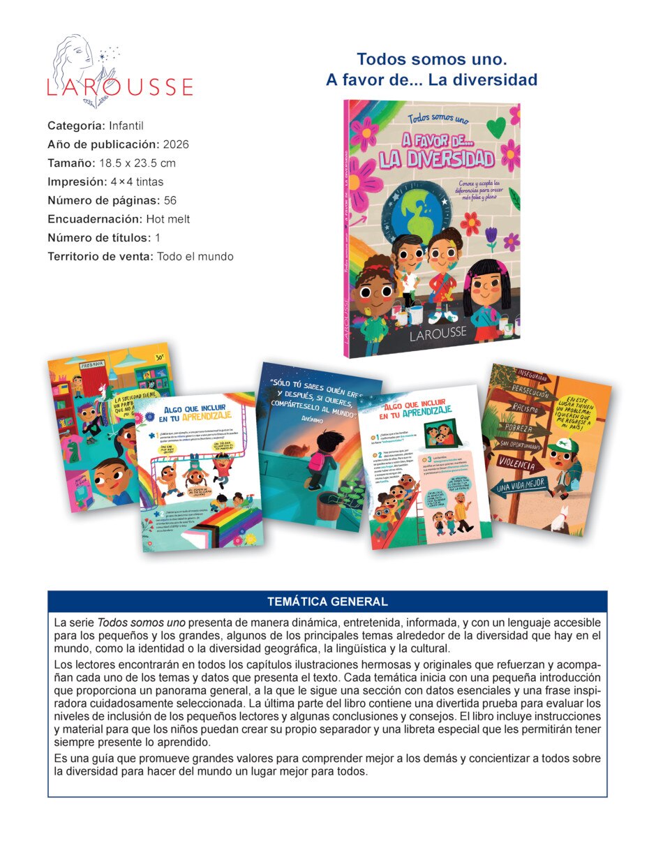 Libro Todos somos uno: A favor de... La diversidad de Natalia Herrero Mart’nez 2