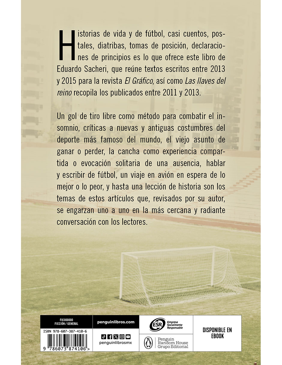 Libro El Fútbol de la Mano de Eduardo Sacheri