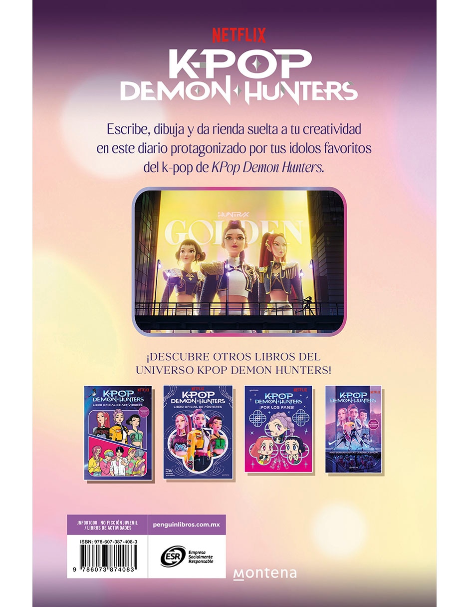 Libro Mi Diario Golden de Netflix