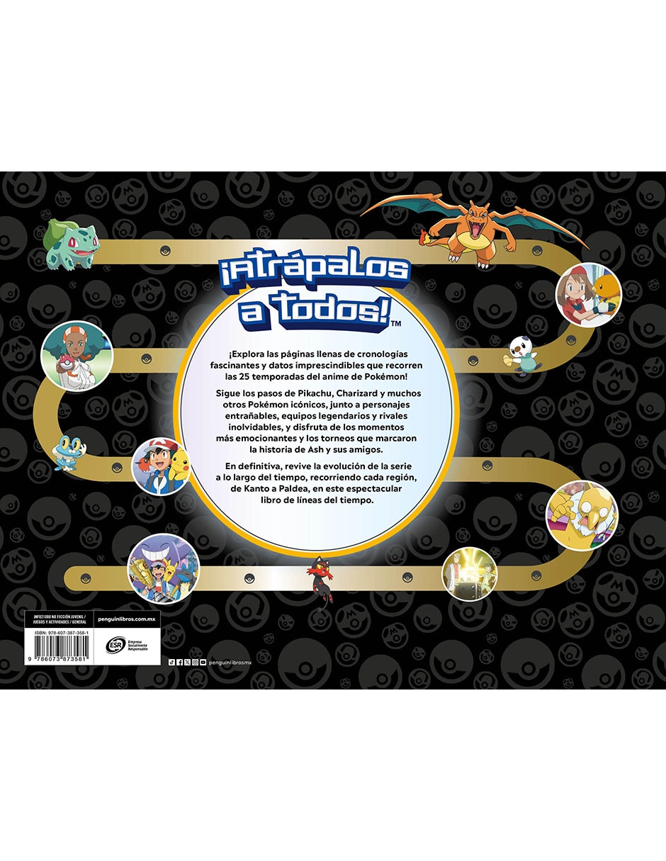 Libro Pokémon. Líneas Del Tiempo de The Pokemon Company