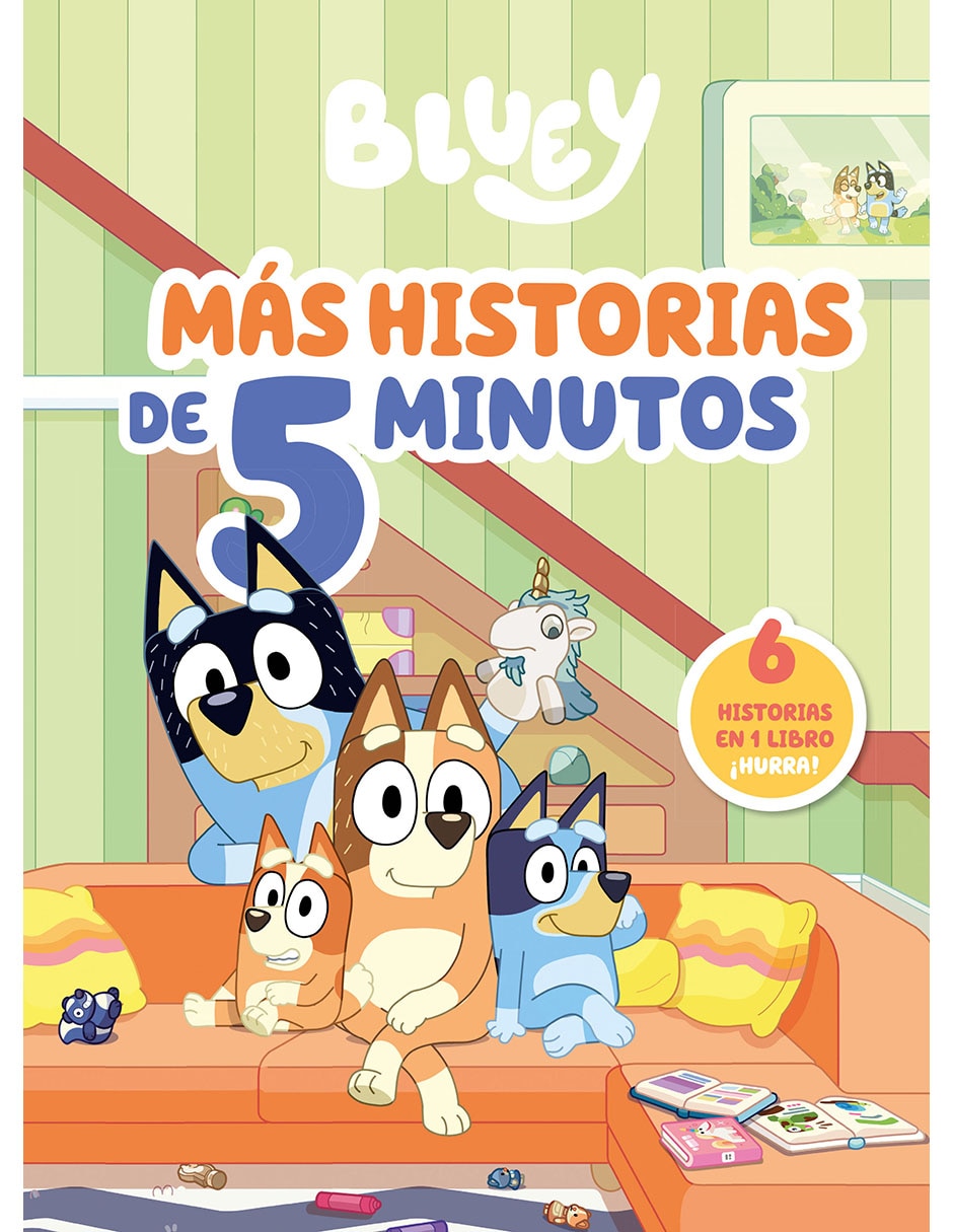 Libro Bluey Más Cuentos de 5 Minutos