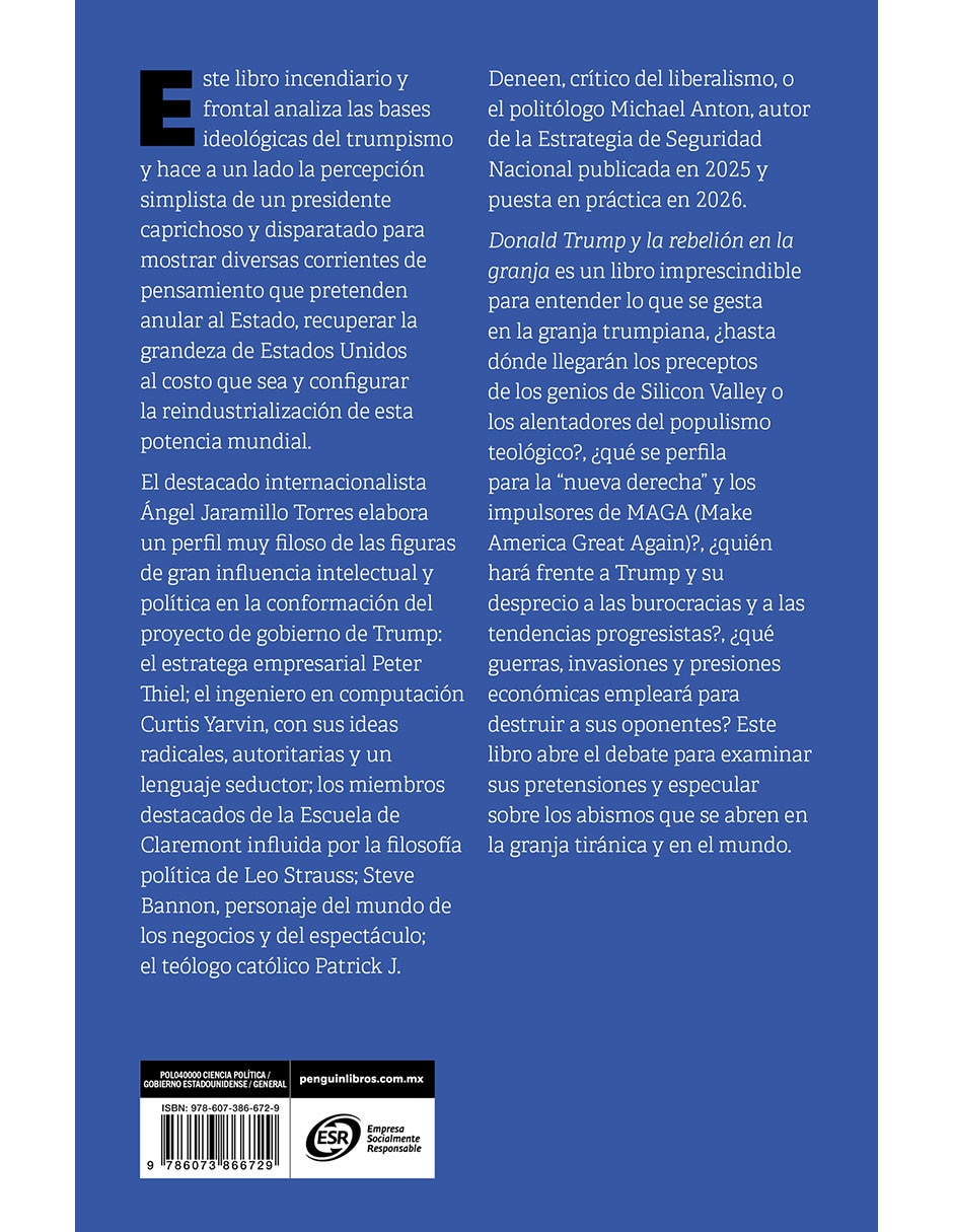Libro Donald Trump y la Rebelión en la Granja de Angel Jaramillo Torres