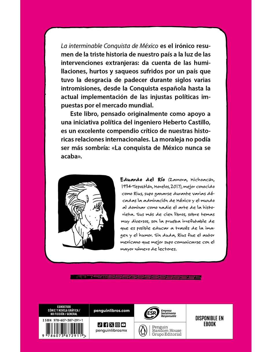 Libro LA INTERMINABLE CONQUISTA DE MÉXICO de RIUS