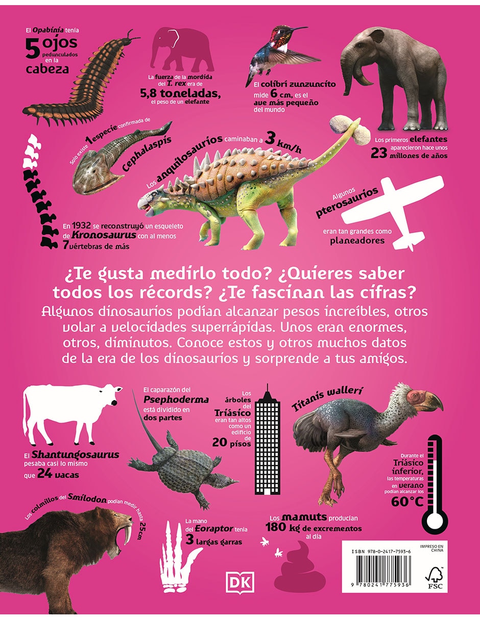 Libro El Mundo en Números. Dinosaurios y Otras Criaturas Prehistóricas de Dk Libro El Mundo en Números. Dinosaurios y Otras Criaturas Prehistóricas de Dk