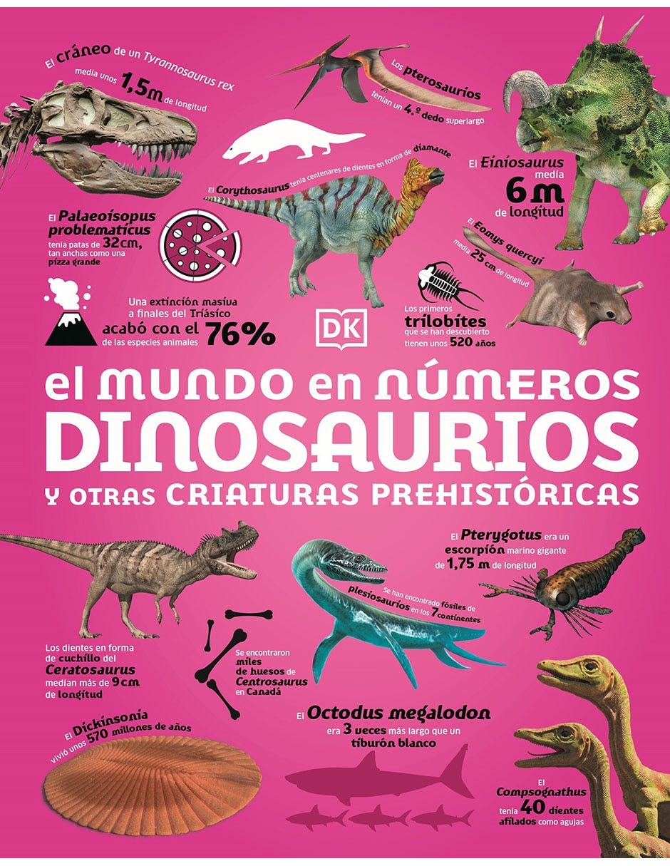 Libro El Mundo en Números. Dinosaurios y Otras Criaturas Prehistóricas de Dk 1