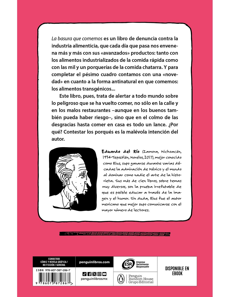 Libro La Basura Que Comemos de Rius Libro La Basura Que Comemos de Rius