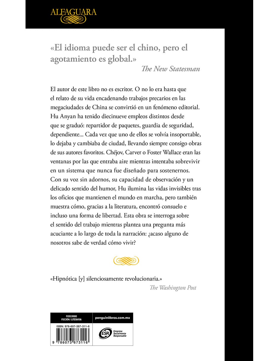 Libro El Repartidor de Pekín de Hu Anyan