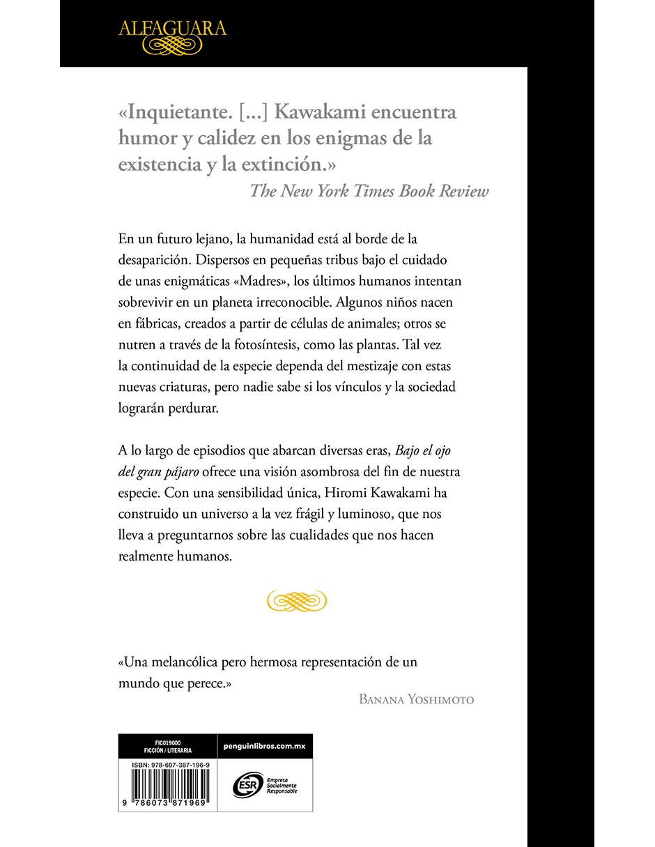 Libro Bajo el Ojo del Gran Pájaro de Hiromi Kawakami