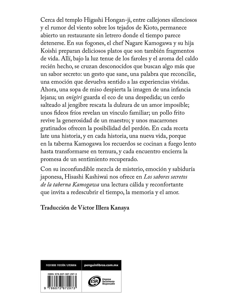 Libro LOS SABORES SECRETOS DE LA TABERNA KAMOGAWA de HISASHI KASHIWAI