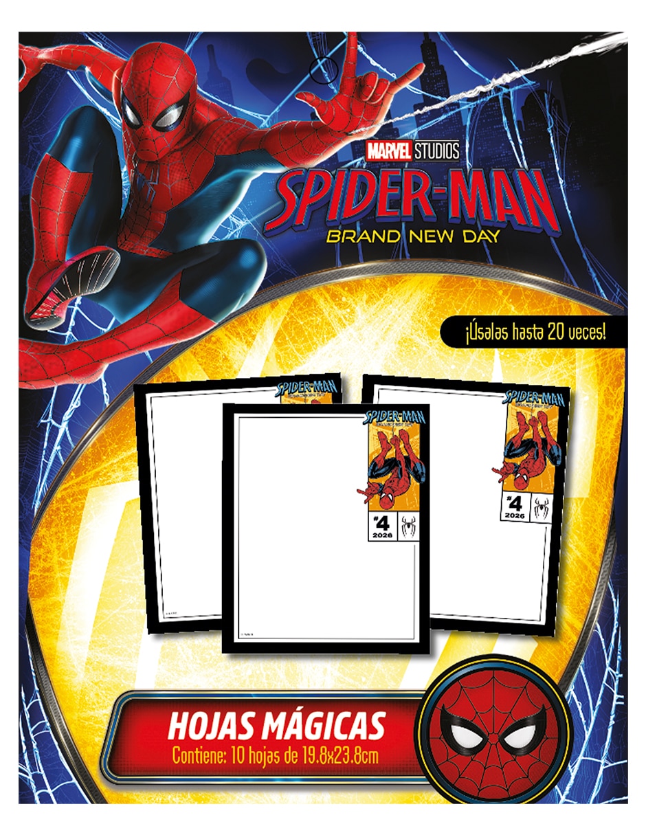 Hojas mágicas para colorear de Marvel Spiderman 1