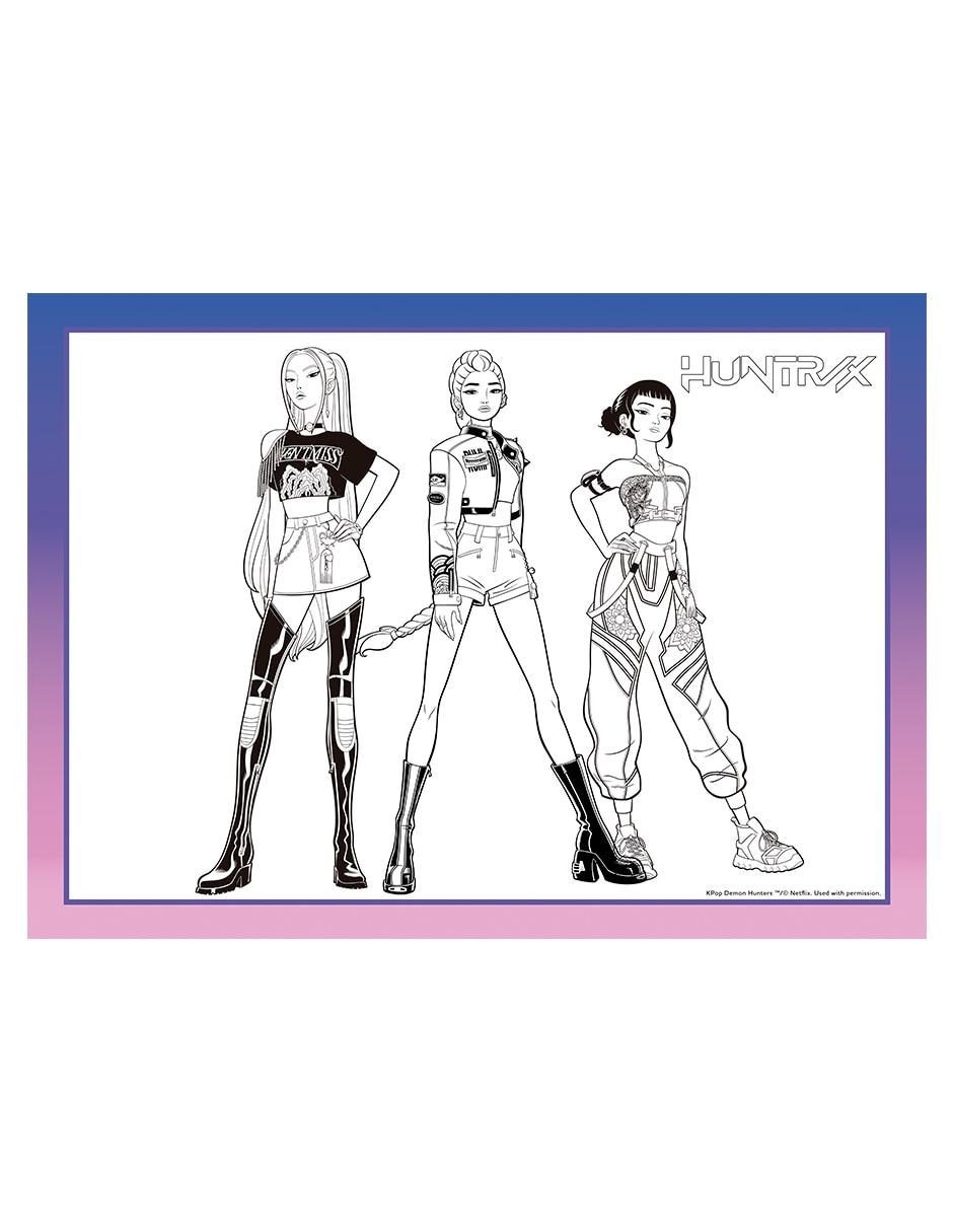 Poster mágico de las Guerreras K-Pop