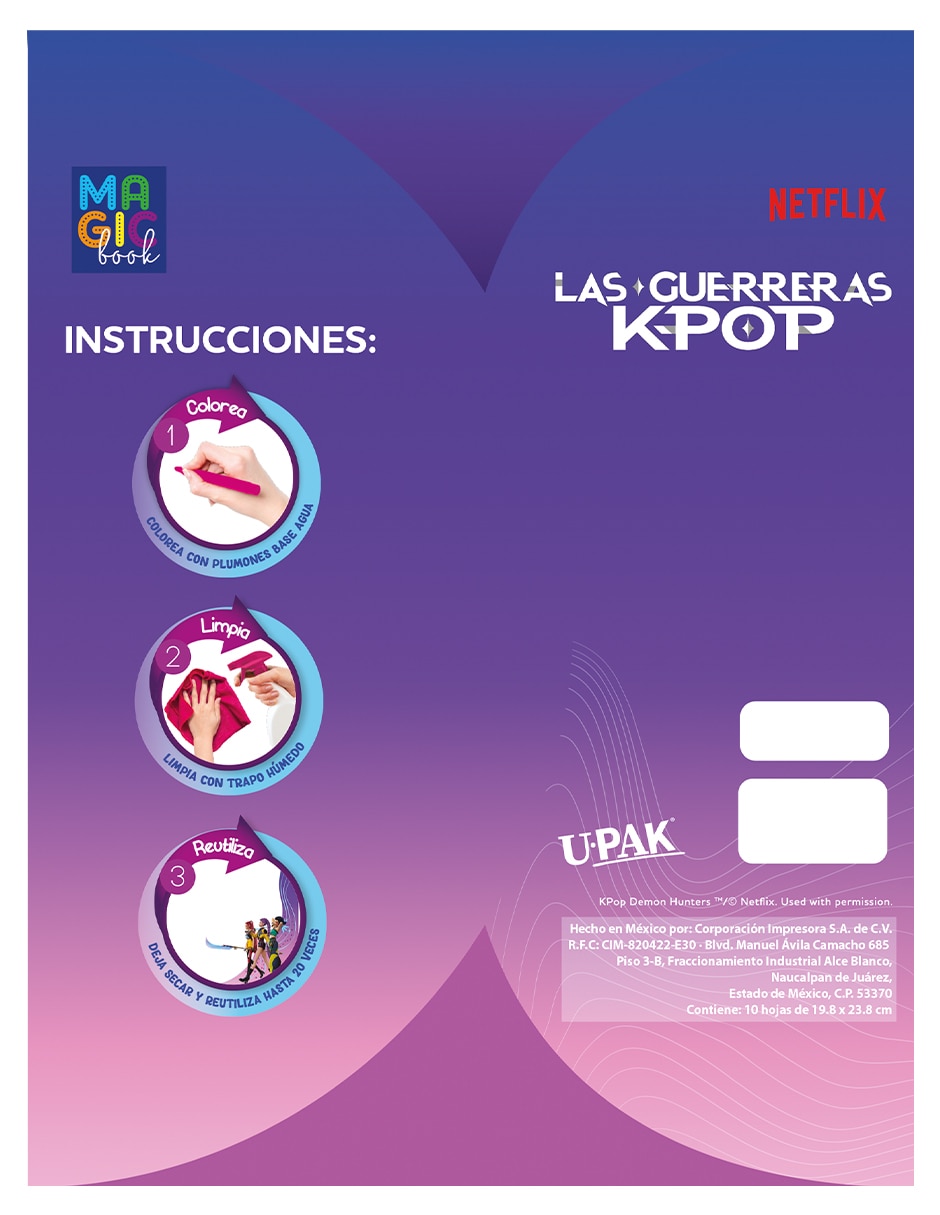 Hojas mágicas para colorear de las Guerreras K-Pop 3