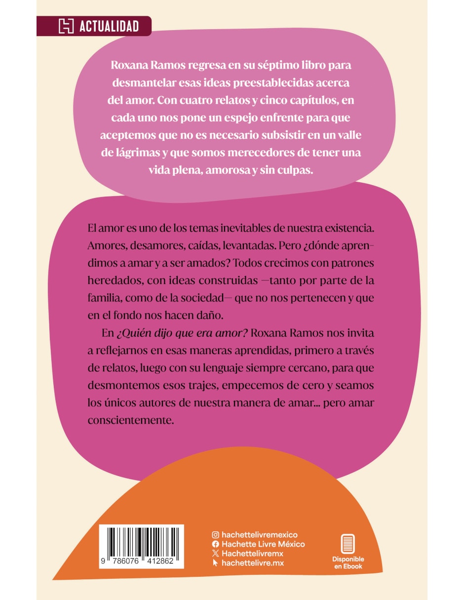 Libro ¿Quién Dijo Que Era Amor? de Ramos Roxana 2