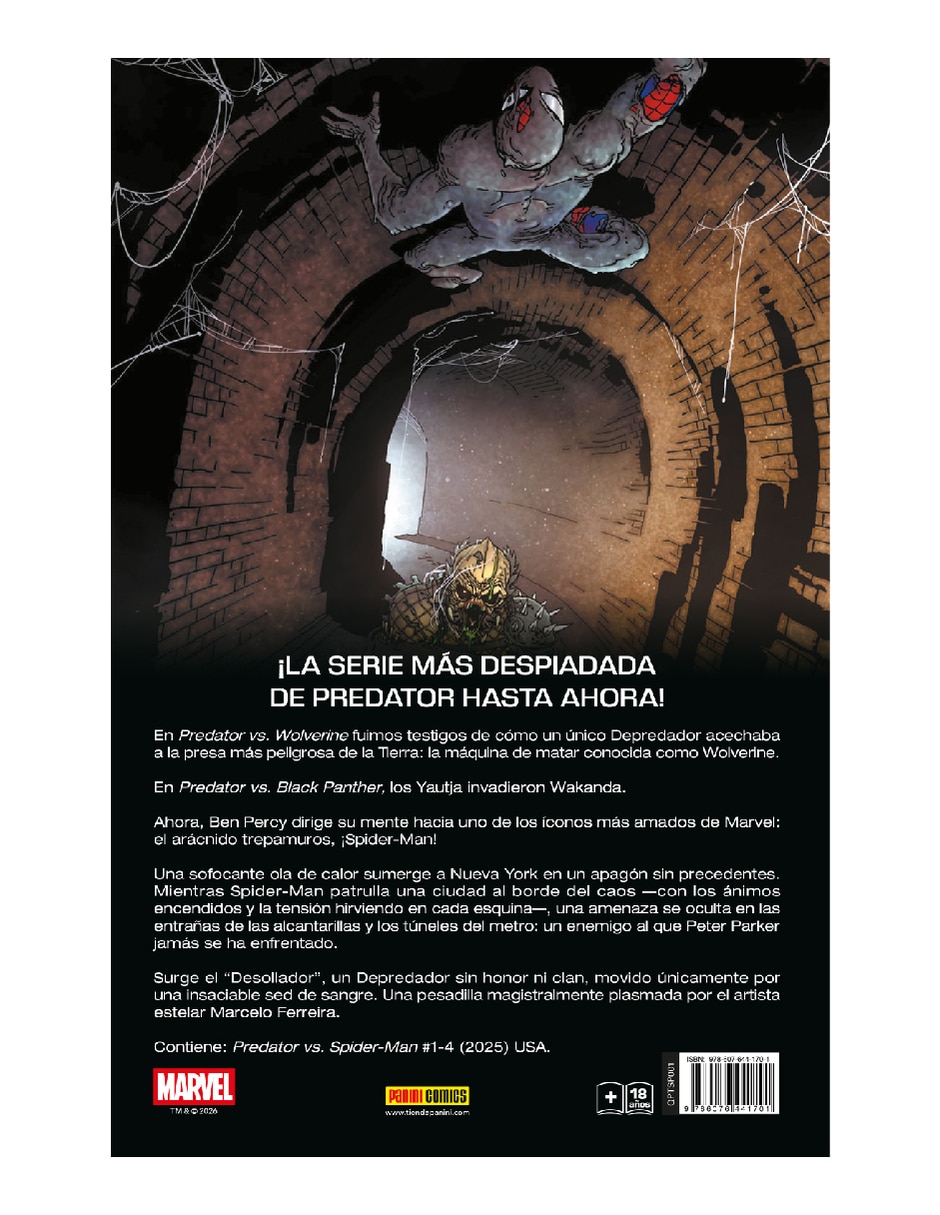 Cómic Predator vs Spider-Man
