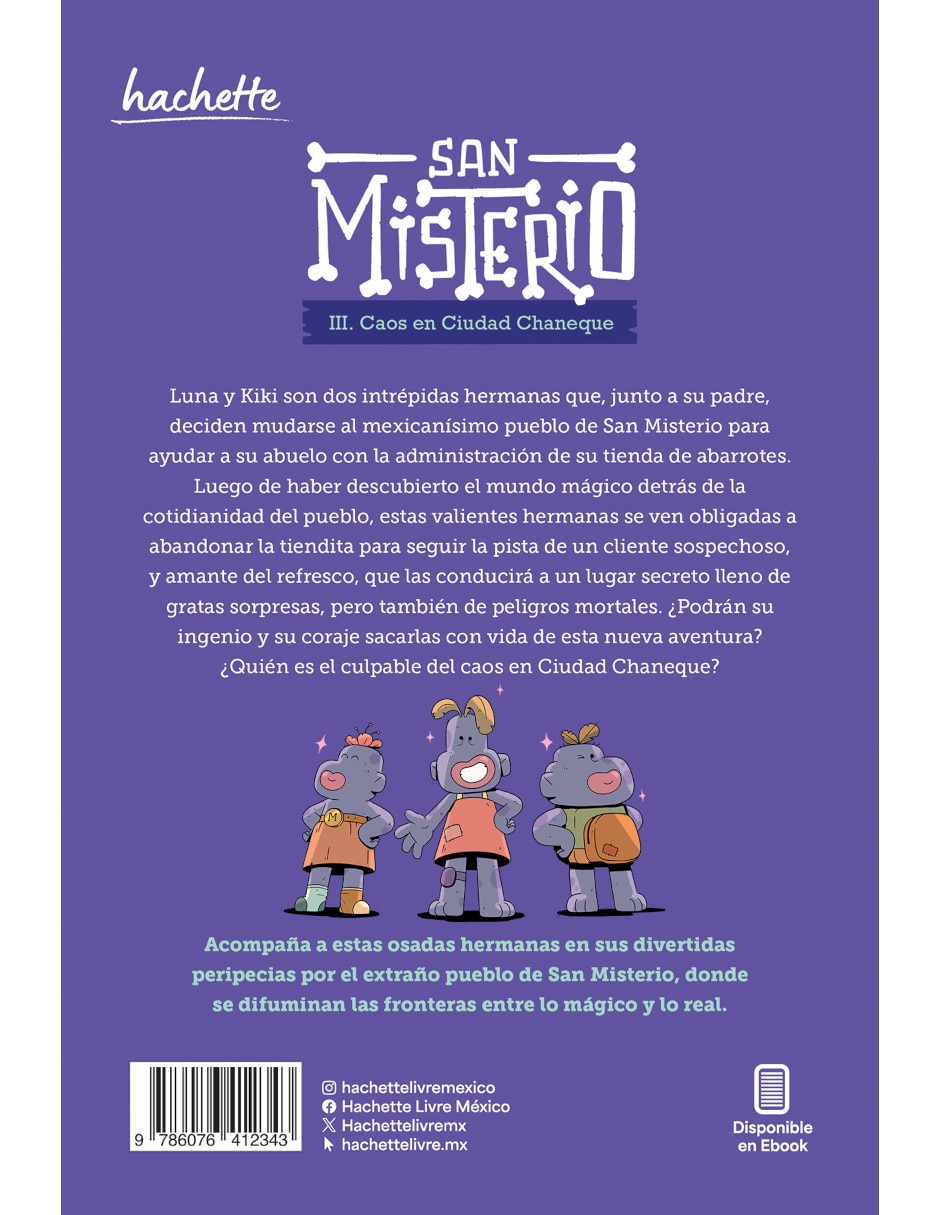 Libro Caos en Ciudad Chaneque (San Misterio 3) de Cervera Barón Humberto 2