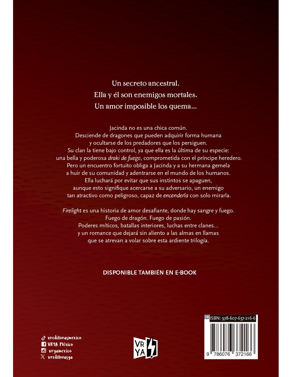 Libro Chica de Fuego (Firelight 1) de Jordan Sophie 3