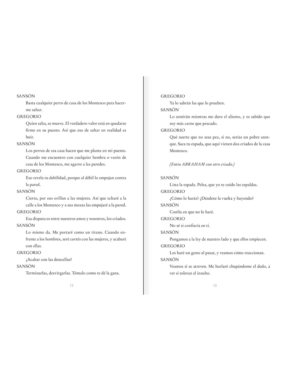 Libro Romeo y Julieta de William Shakespeare