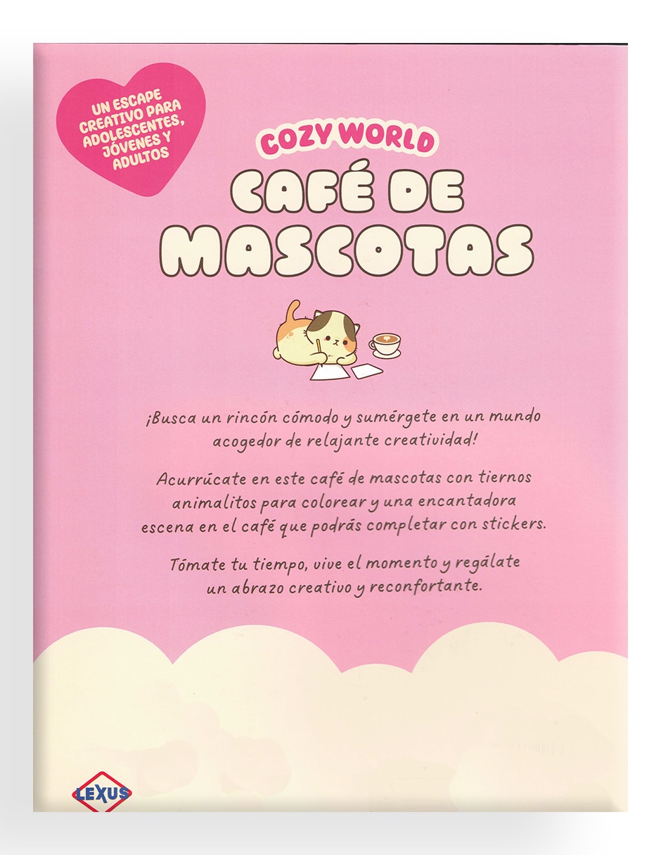 Libro colorear Cozy World – Café de Mascotas 2