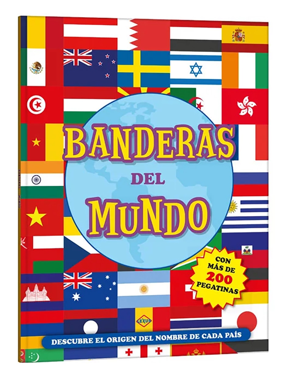 Libro Banderas del Mundo con 200 Pegatinas de Lexus