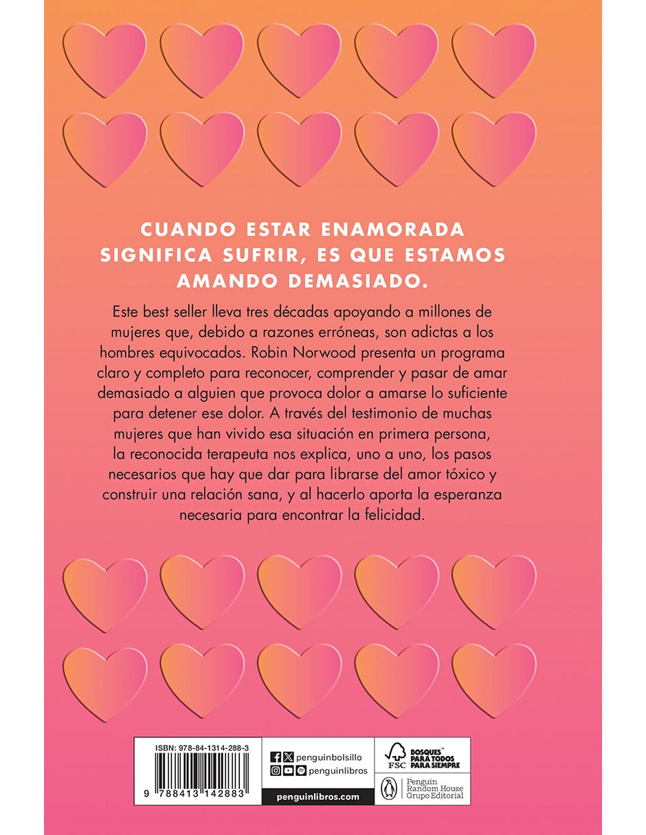 Libro Mujeres Que Aman Demasiado (Ed. Con) Td de Robin Norwood