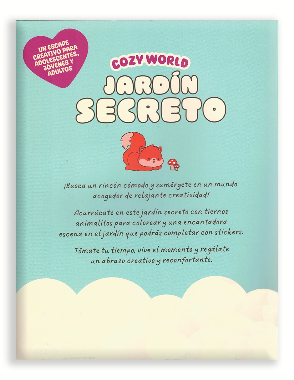 Libro colorear Cozy World – Jardín secreto 2