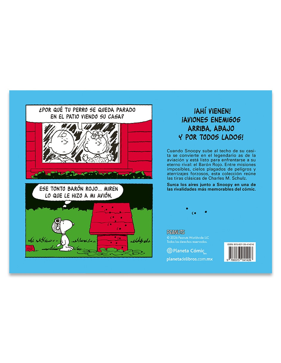 Libro Peanuts Snoopy Contra el Barón Rojo de Charles M Schulz