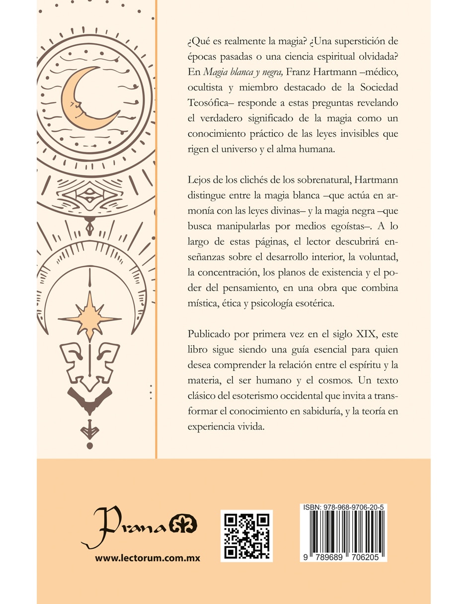 Libro MAGIA BLANCA Y NEGRA de FRANZ HARTMANN