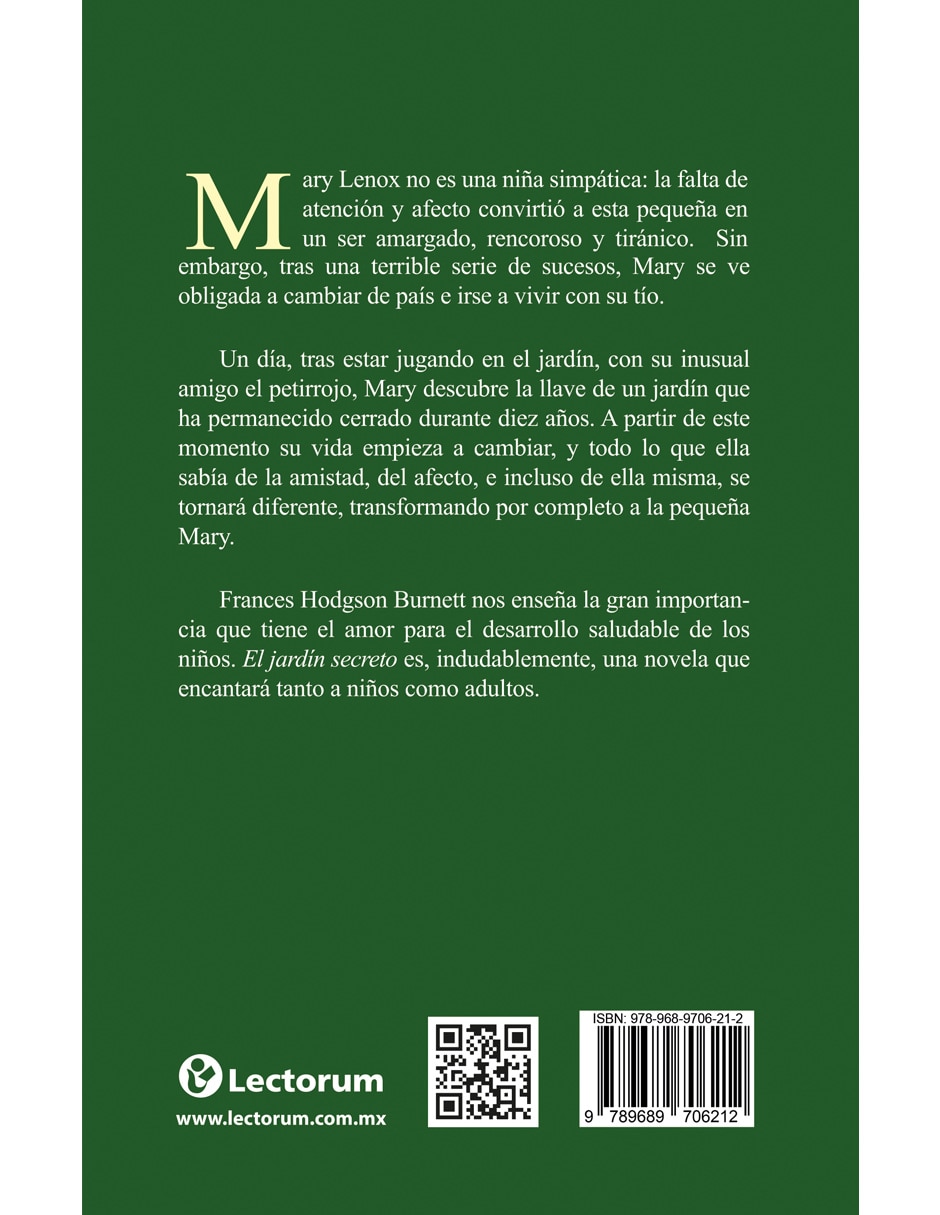 Libro EL JARDÍN SECRETO de FRANCES HODGSON BURNETT