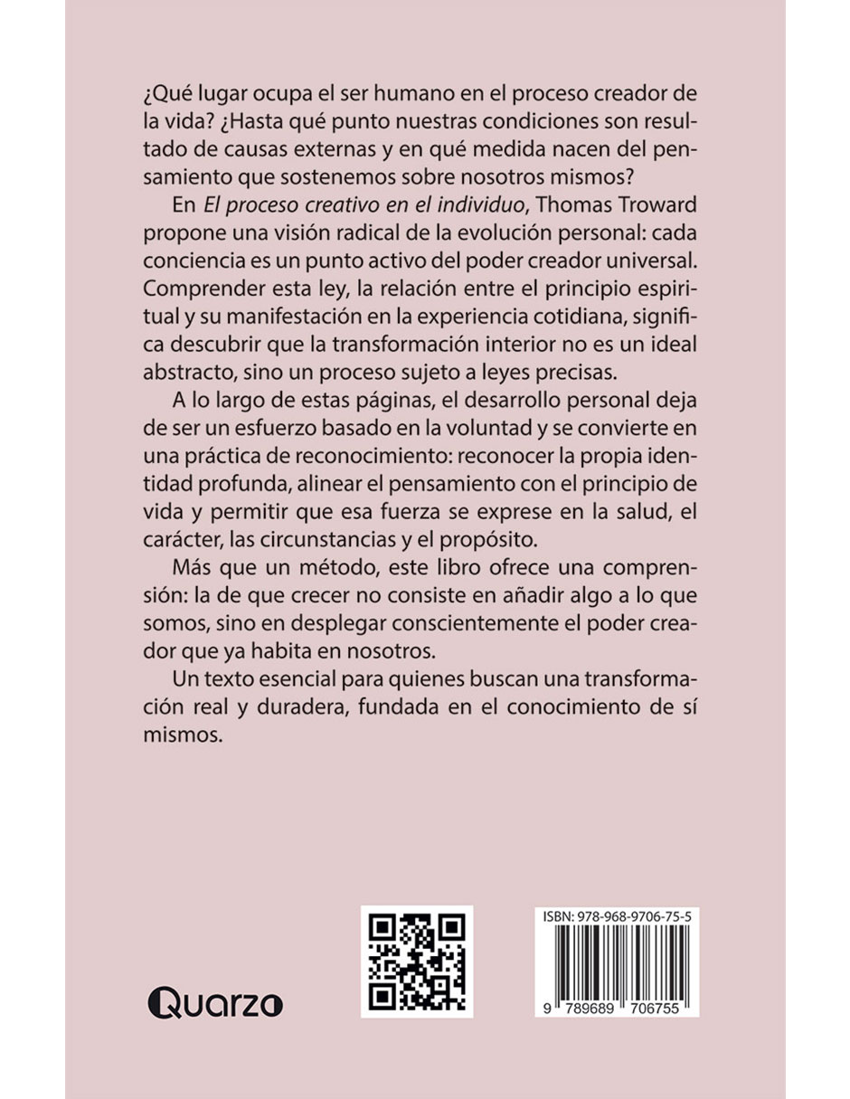 Libro El Proceso Creativo en el Individuo de T. Troward
