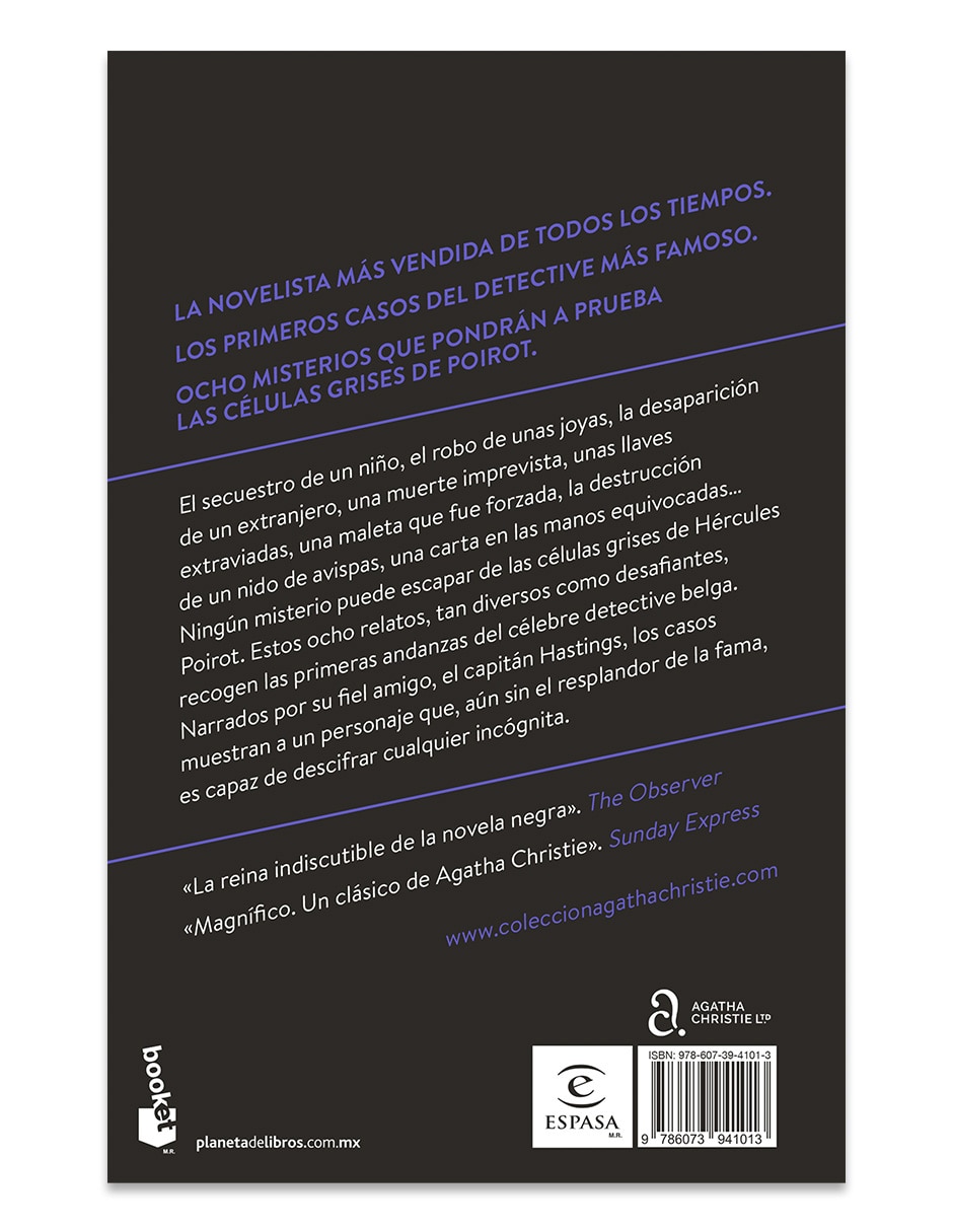 Libro Primeros Casos de Poirot de Agatha Christie 2