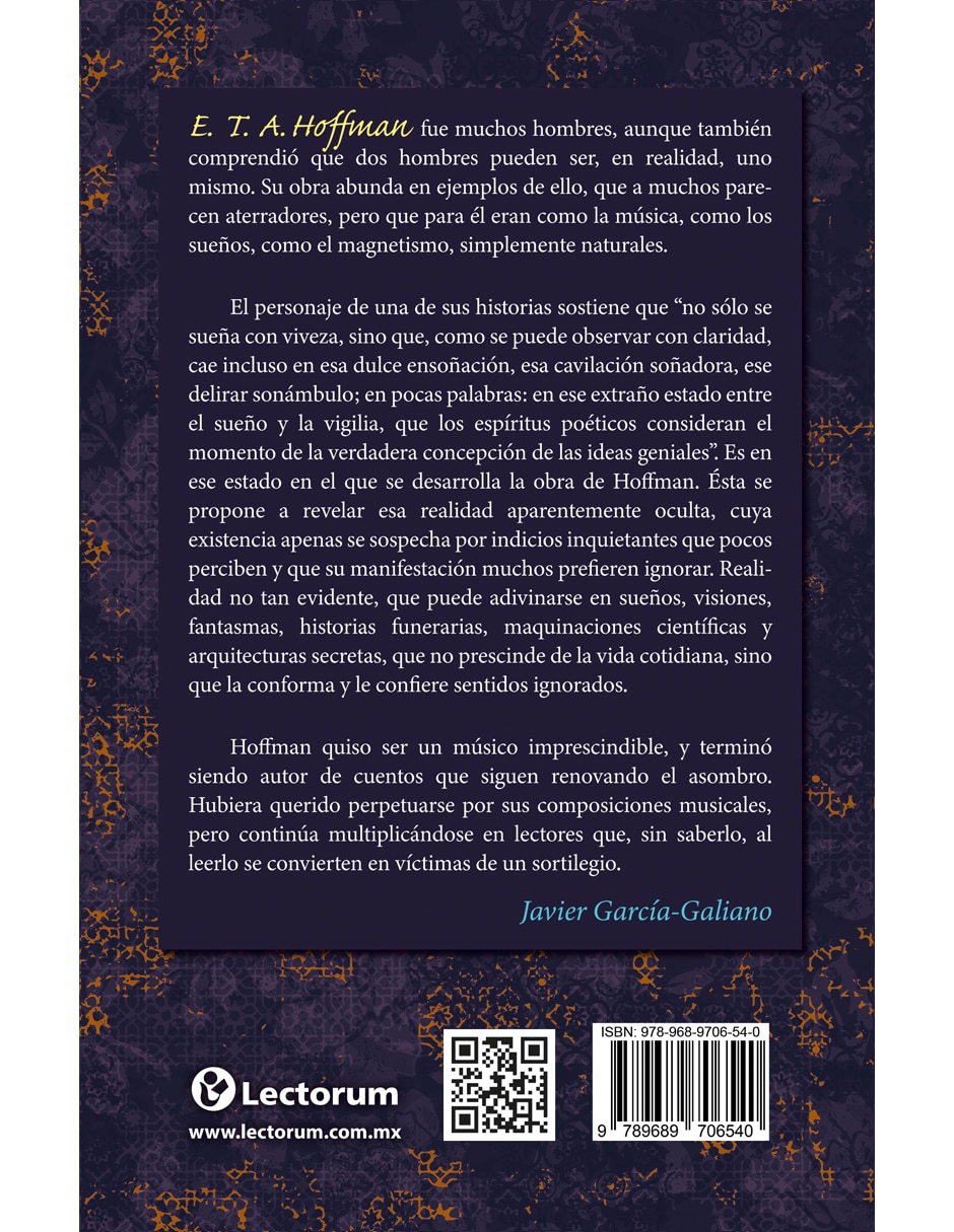 Libro Cuentos fantásticos de E T A Hoffmann Libro Cuentos fantásticos de E T A Hoffmann