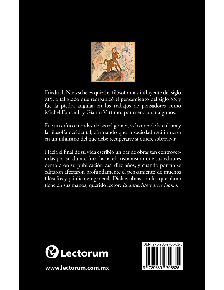 Libro El anticristo de Friedrich Nietzshe