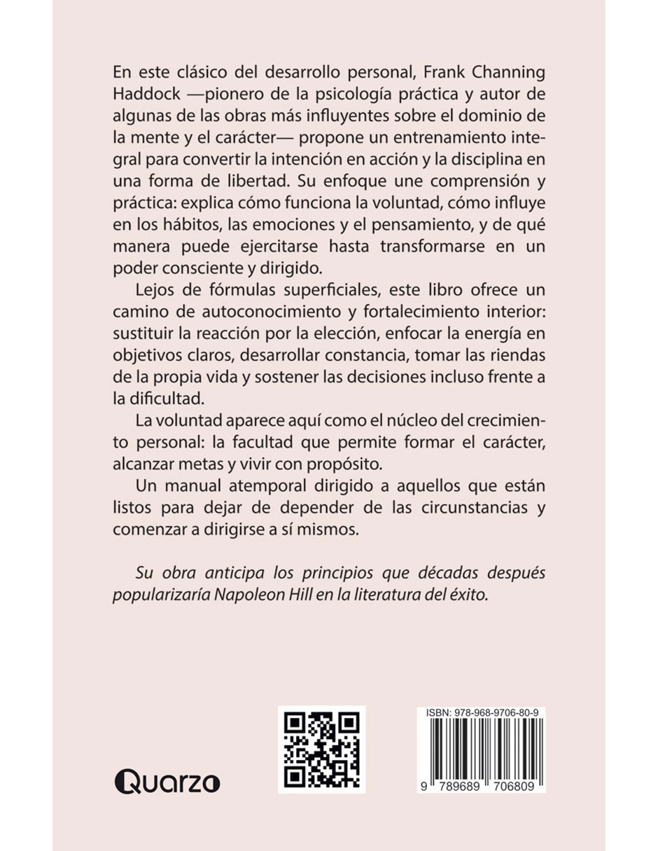 Libro El Poder de la Voluntad de Frank Channing Haddock