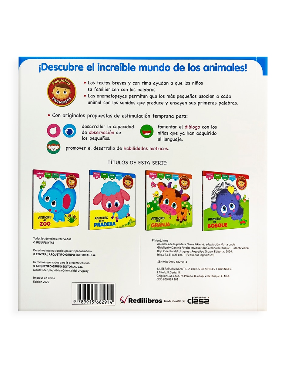 Libro Animales de la Pradera de Lexus 2