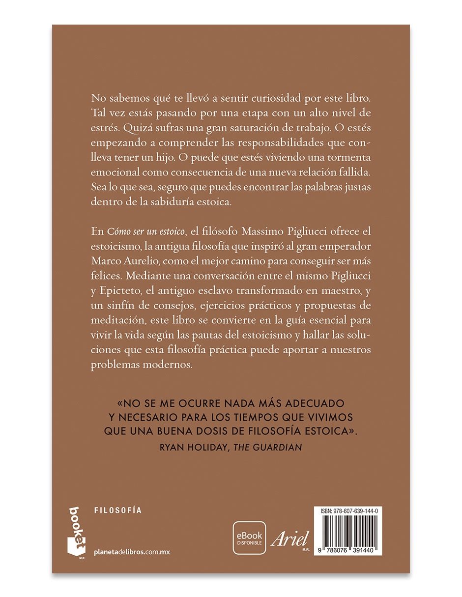 Libro Cómo Ser Un Estoico de Massimo Pigliucci Libro Cómo Ser Un Estoico de Massimo Pigliucci