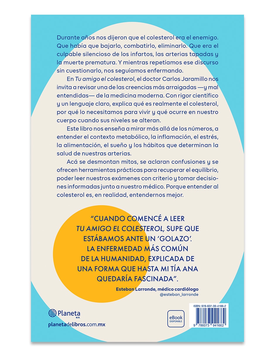 Libro Tu Amigo el Colesterol de Dr Carlos Jaramillo 2