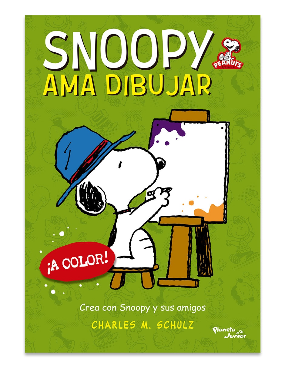 Libro Peanuts Snoopy Ama Dibujar A Color de Charles M Schulz 1