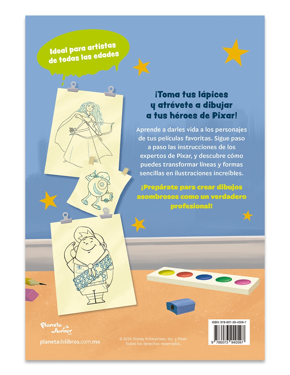 Libro Aprende A Dibujar Pixar de Disney 2