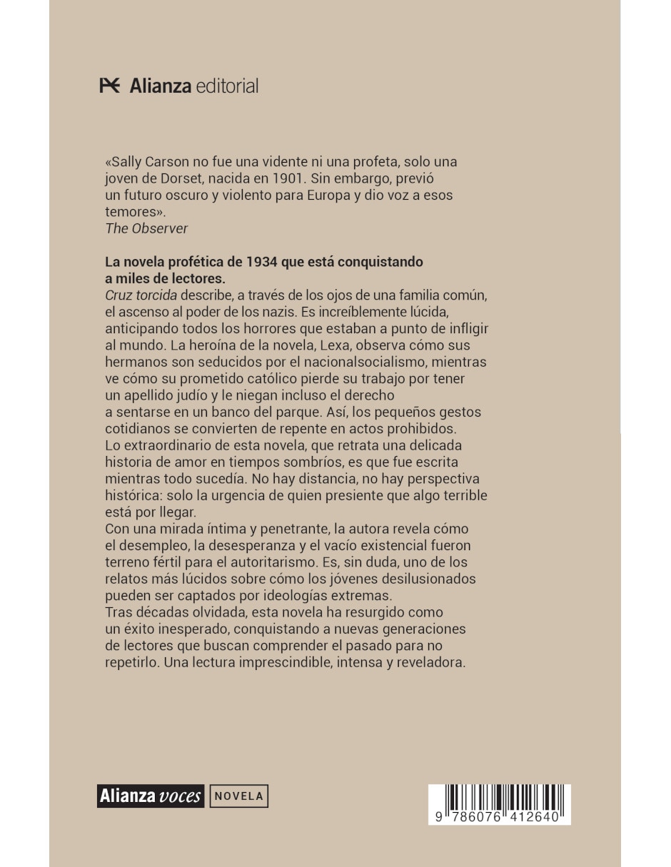 Libro Cruz Torcida de Carson Sally