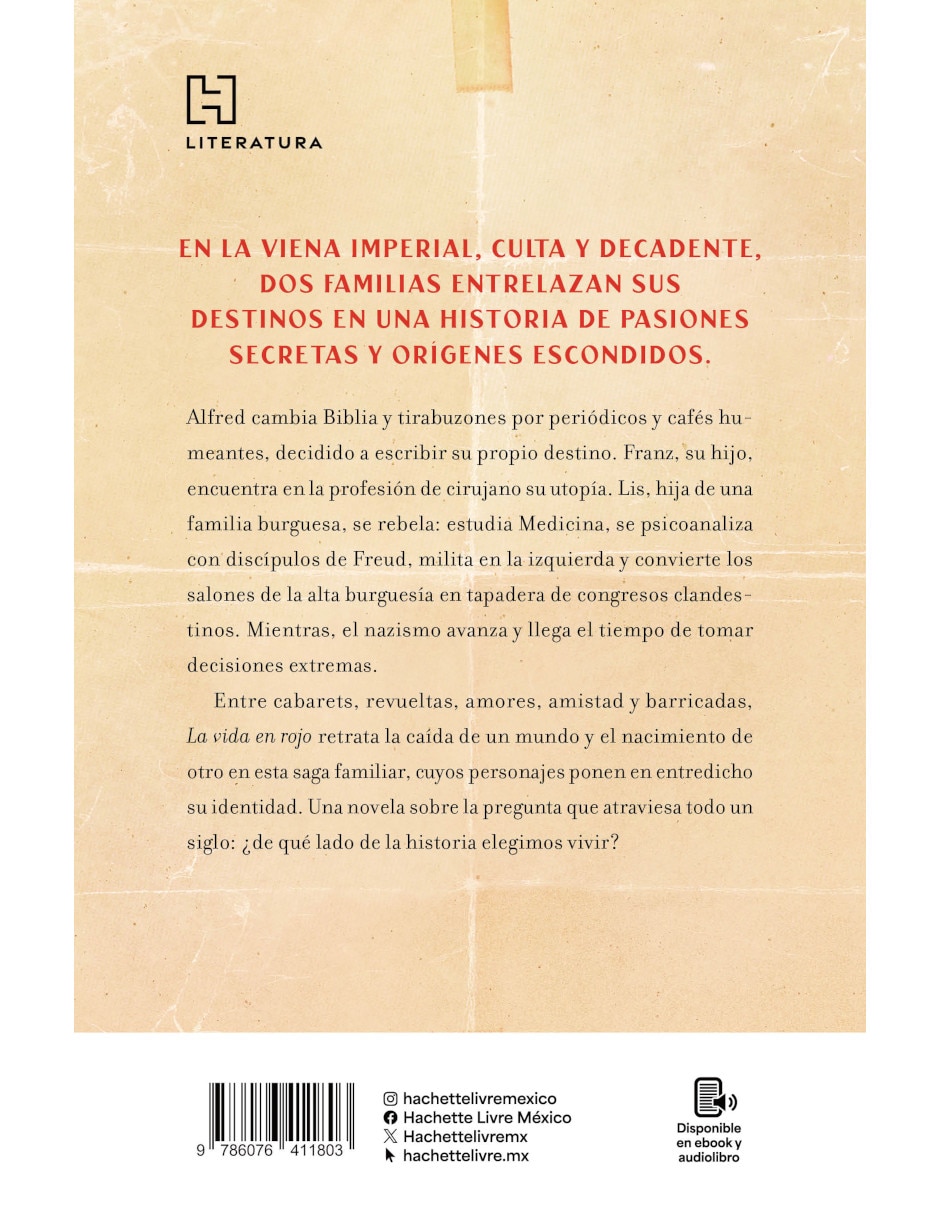 Libro La vida en rojo de Langer Verónica