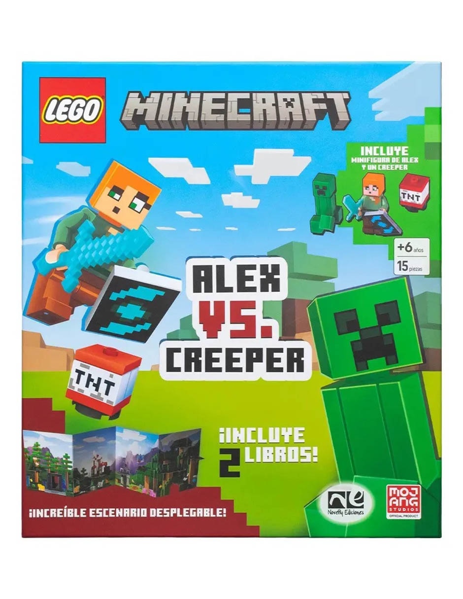 Estuche con libros Alex vs Creeper de