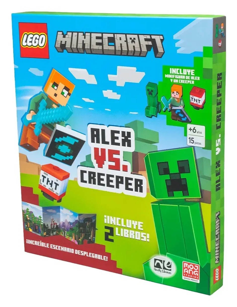 Estuche con libros Alex vs Creeper de 4