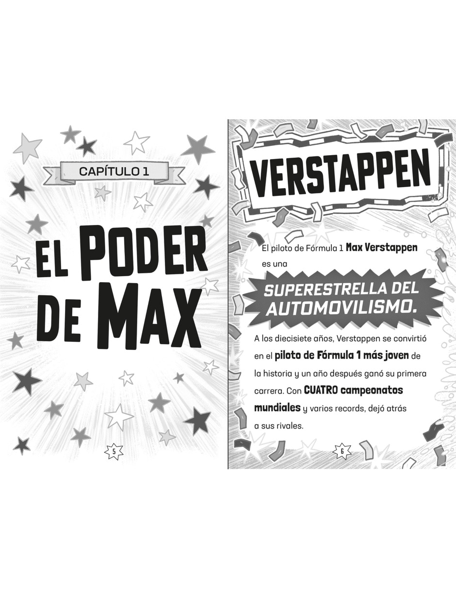 Libro/estuche con libros superestrellas del deporte verstappen de mugford simon 4