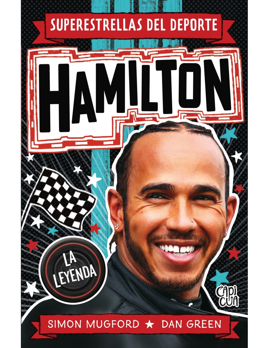 Libro/estuche con libros superestrellas del deporte hamilton de mugford simon 1