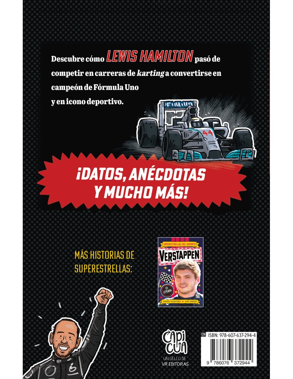 Libro/estuche con libros superestrellas del deporte hamilton de mugford simon 3